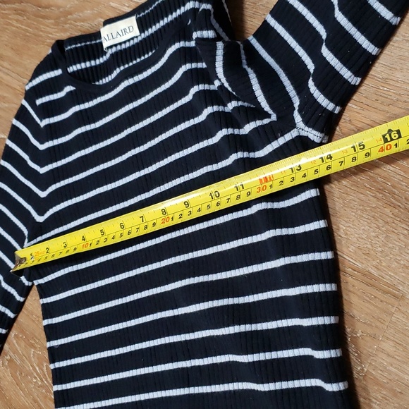 (S) D'Allaird Striped Ribbed Knit Top Comfortable Cozy Soft Casual Cottagecore - Picture 6 of 10